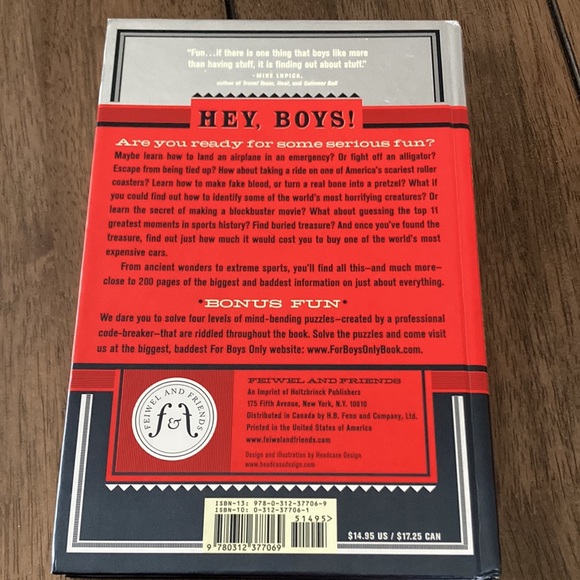 For Boys only the baddest book ever ~ used hardcover book - Picture 5 of 5